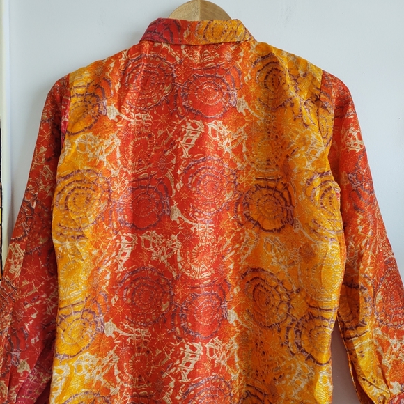 Vintage Handmade Tie Dye Mini Dress - Picture 15 of 16